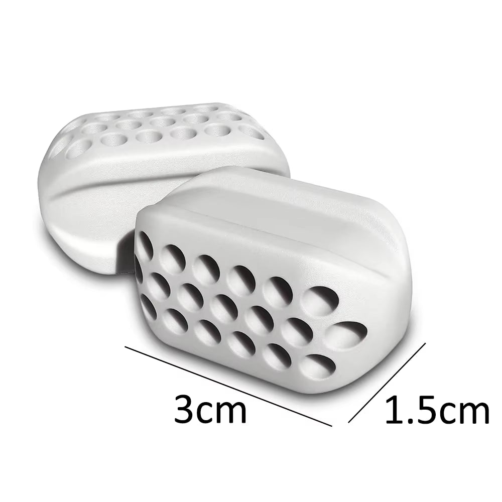 Set of 2 Jaw Exercisers - Food Grade Silicone Fitness Balls for Neck Muscle Strengthening and Jawline Enhancement