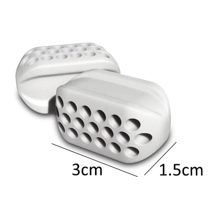 Set of 2 Jaw Exercisers - Food Grade Silicone Fitness Balls for Neck Muscle Strengthening and Jawline Enhancement